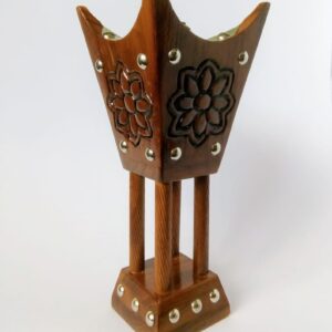 Enhance Your Rituals Handmade Wooden Incense Burner Syrian Style Mabkhara