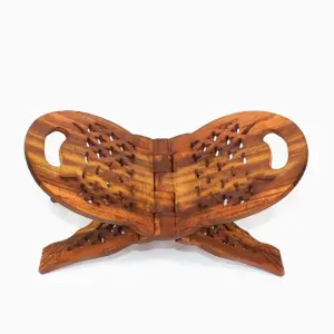 Carved wooden Quran rail