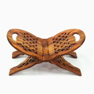 Carved wooden Quran rail