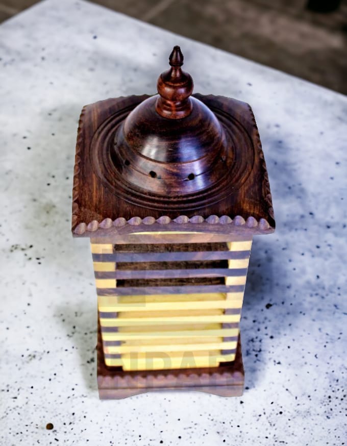 Premium Wooden Lamp Stripped-1