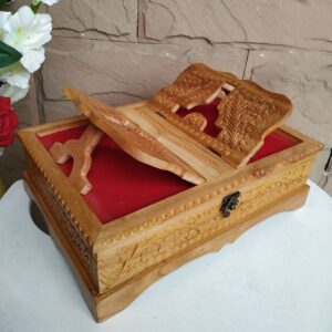 Wooden Quran Box & Rehal Carved