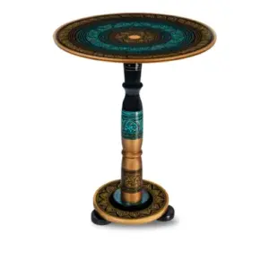 Coffee Table Green Black Lacquer Art