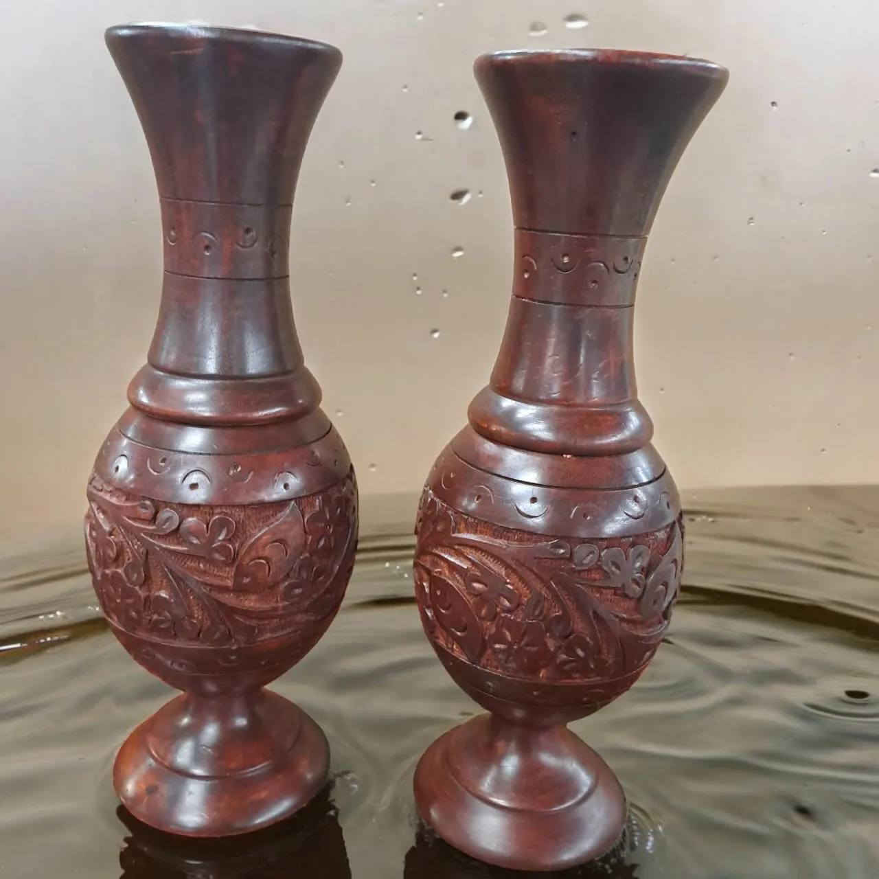 Unity Handicrafts Wooden Flower Vase-pakistanshandicraft Unity Handicrafts Wooden Flower Vase