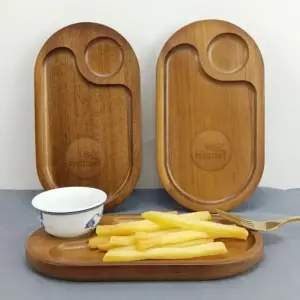 Oval Wooden Serving Tray-pakistanhandicraft