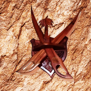 Wooden Sword & Axe Wall Set-pakistanshandicraf