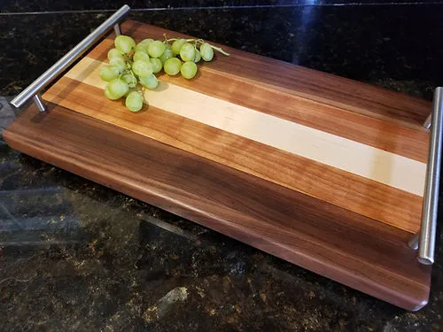 Customised Wooden serving trays with personalised brand person name