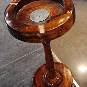 Wooden Ashtray with Brass Work and Stand – Premium Craftsmanship